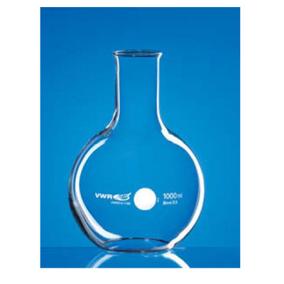 带边缘、窄口或广口平底烧瓶